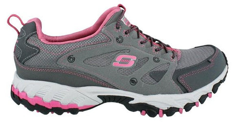 SKECHERS Women's All Road Trail Running Shoes Charcoal/Pink [7.5 B(M) US-Charcoal/Turquoise]